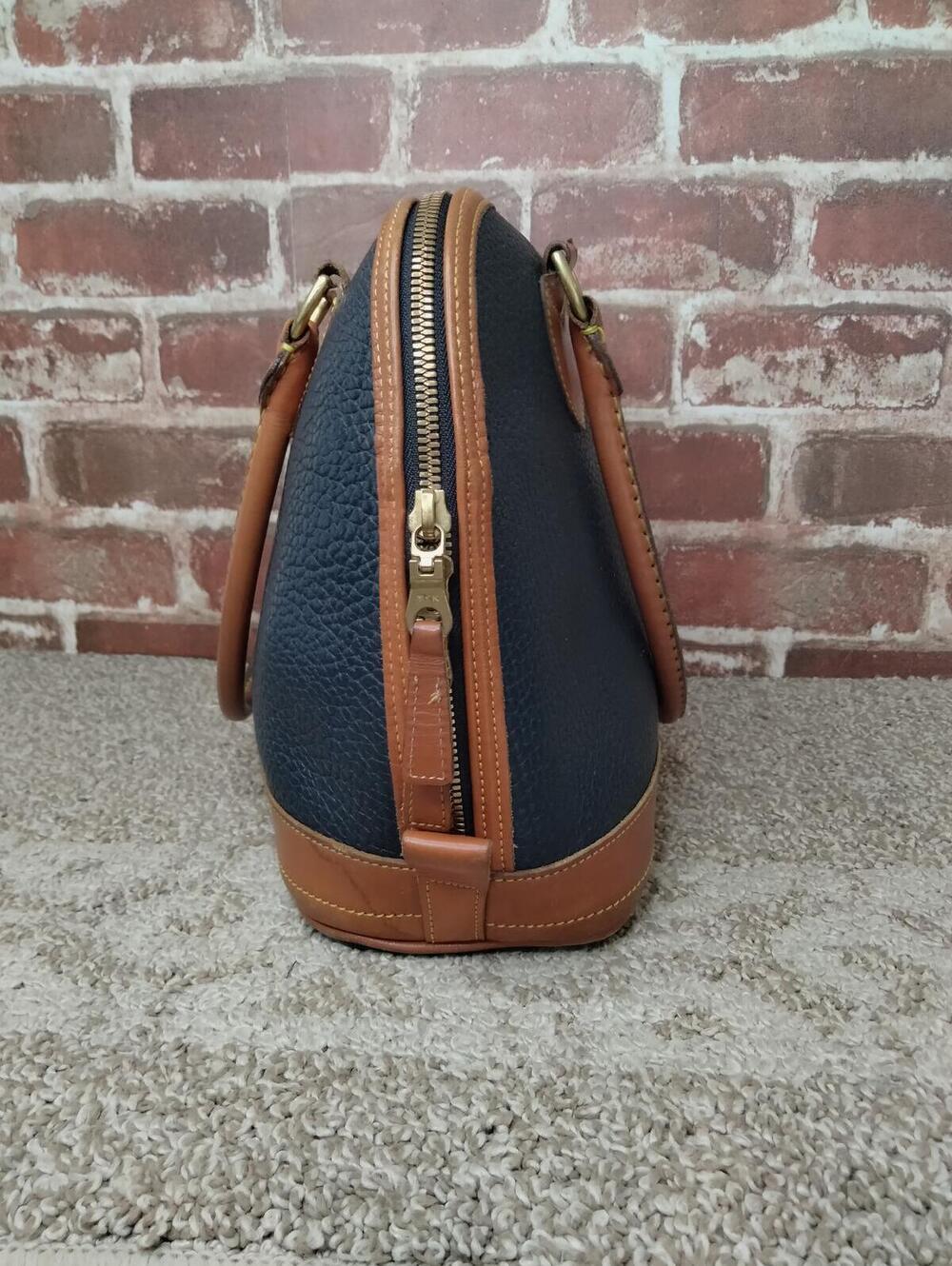Dooney & Bourke Norfolk Satchel Vintage All Weather Leather Handbag Tote USA - Picture 5 of 9